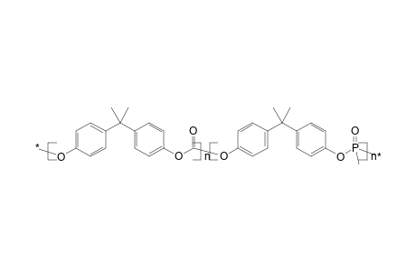 Poly(phosphonatocarbonate) from bisphenol a, methylphosphonic and carbonic acids (1:1)