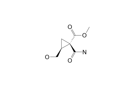 METHYL-(1R,2R)-1-CARBAMOYL-2-(HYDROXYMETHYL)-CYCLOPROPANE-CARBOXYLATE