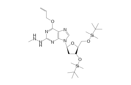 6-O-Allyl-3',5'-bis-O-(tert-butyldimethylsilyl)-2'-deoxy-2-N-(methylamino)guanosine