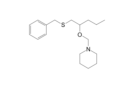 N-[1-(Benzylsulfanyl)pentan-2-yloxymethyl]-piperidine