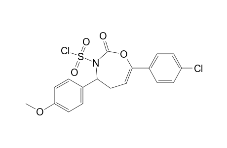 7-(4-Chlorophenyl)-2-keto-4-(4-methoxyphenyl)-4,5-dihydro-1,3-oxazepine-3-sulfonyl chloride