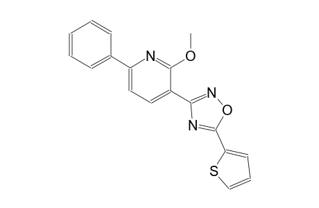 2-methoxy-6-phenyl-3-[5-(2-thienyl)-1,2,4-oxadiazol-3-yl]pyridine