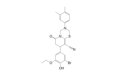 2H,6H-pyrido[2,1-b][1,3,5]thiadiazine-9-carbonitrile, 8-(3-bromo-5-ethoxy-4-hydroxyphenyl)-3-(3,4-dimethylphenyl)-3,4,7,8-tetrahydro-6-oxo-