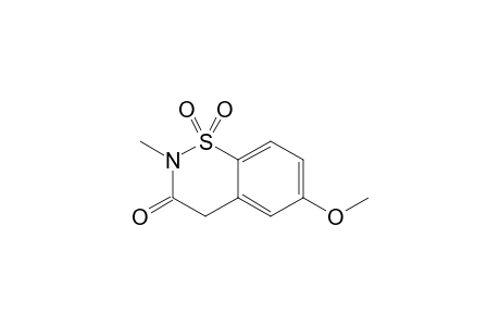 2-METHYL-6-METHOXY-1,2-BENZOTHIAZIN-3-ONE-1,1-DIOXIDE