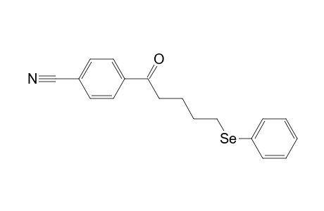 4-[5-(Phenylselanyl)pentanoyl]benzonitrile