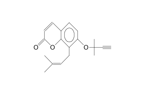 7-(1,1-Dimethyl-propynyl)-osthenol