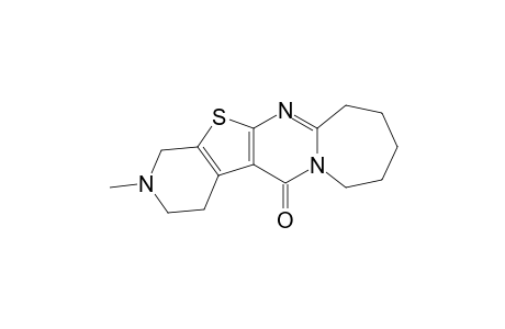 Pyrido[4'',3'':4',5']thieno[2',3':4,5]pyrimido[1,2-a]azepin-5(2H)-one , 1,3,4,7,8,9,10,11-octahydro-2-methyl-