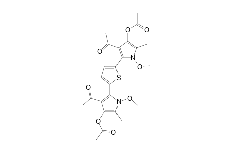 2,5-BIS-[4-ACETOXY-3-ACETYL-1-METHOXY-5-METHYL-1H-PYRROL-2-YL]-THIOPHENE