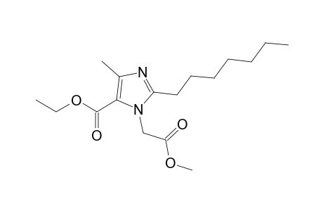 2-Heptyl-3-methoxycarbonylmethyl-5-methyl-3H-imidazole-4-carboxylic acid ethyl ester