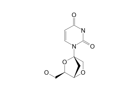 1-[(1S,4S,5R)-5-methylol-3,6-dioxabicyclo[2.2.1]heptan-1-yl]pyrimidine-2,4-quinone