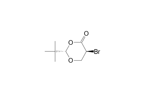 1,3-Dioxan-4-one, 5-bromo-2-(1,1-dimethylethyl)-, (2S-trans)-