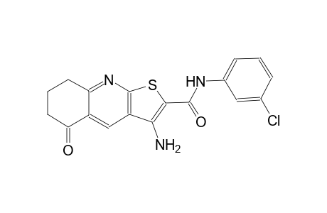 thieno[2,3-b]quinoline-2-carboxamide, 3-amino-N-(3-chlorophenyl)-5,6,7,8-tetrahydro-5-oxo-