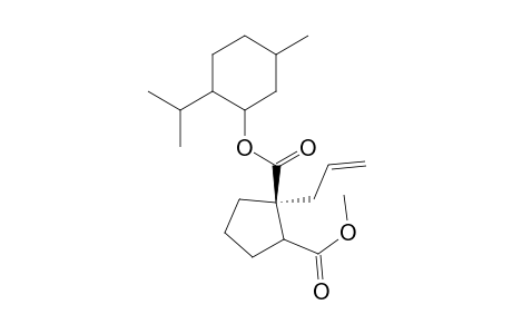 (+)-Menthyl (S)-1-(Prop-2-en-1-yl)-2-(methoxycarbonyl)cyclopentan-1-carboxylate