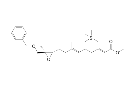 (2Z,6E)-7-methyl-9-[(2S,3S)-3-methyl-3-(phenylmethoxymethyl)-2-oxiranyl]-3-(trimethylsilylmethyl)nona-2,6-dienoic acid methyl ester
