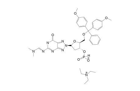 2-[2-DEOXY-5-O-(4,4'-DIMETHOXYTRITYL)-BETA-D-ERYTHRO-PENTOFURANOSYL]-5-{[(DIMETHYLAMINO)-METHYLIDENE]-AMINO}-2,6-DIHYDRO-7H-1,2,3-TRIAZOLO[4,5-D]PYRIMIDINE-7-O