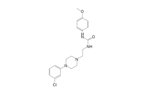urea, N-[2-[4-(3-chlorophenyl)-1-piperazinyl]ethyl]-N'-(4-methoxyphenyl)-
