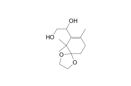 2-[5,5-(Ethylenedioxy)-2,6,6-trimethyl-1-cyclohexenyl]-1,2-ethandiol