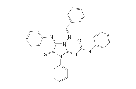 1-BENZYLIDENAMINO-2-(PHENYLCARBAMOYL)-IMINO-3-PHENYL-4-THIOXO-PHENYLIMINO-IMIDAZOLIDIN