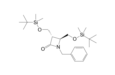 (3S,4S)-1-Benzyl-3,4-bis-(tert-butyl-dimethyl-silanyloxymethyl)-azetidin-2-one