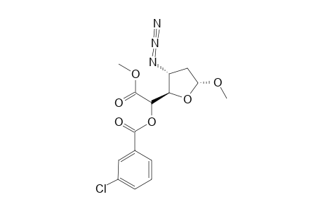 METHYL-(METHYL-3-AZIDO-5-O-(3-CHLOROBENZOYL)-2,3-DIDEOXY-ALPHA-DL-RIBO-HEXOFURANOSIDE)-URONATE