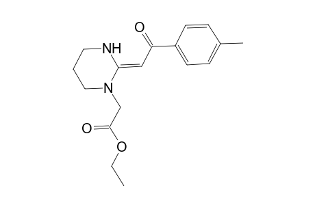 Ethyl [2-(4-methylbenzoylidene)hexahydropyrimidin-1-yl]acetate