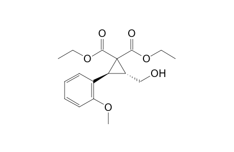 Diethyl (2R,3S)-2-(Hydroxymethyl)-3-(2-methoxypheny)lcyclopropane-1,1-dicarboxylate