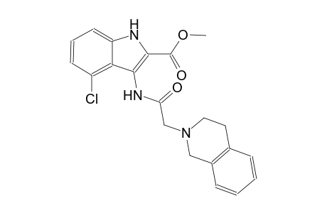 methyl 4-chloro-3-[(3,4-dihydro-2(1H)-isoquinolinylacetyl)amino]-1H-indole-2-carboxylate