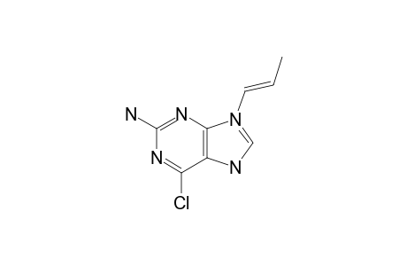 (E)-2-AMINO-6-CHLORO-9-(PROP-1-EN-1-YL)-9H-PURINE