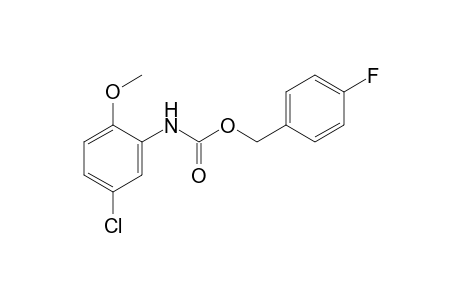 5-chloro-2-methoxycarbanilic acid, p-fluorobenzyl ester