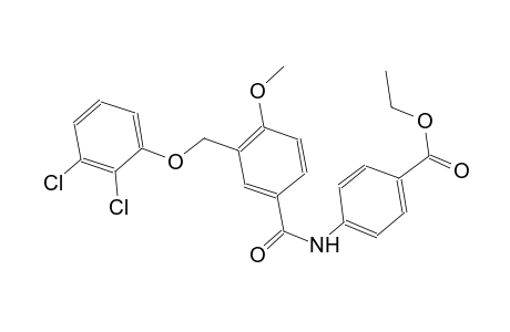 ethyl 4-({3-[(2,3-dichlorophenoxy)methyl]-4-methoxybenzoyl}amino)benzoate