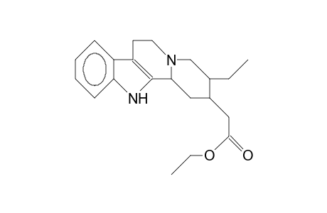 3-Ethyl-1,2,3,4,6,7,12,12b-octahydro-indolo(2,3-A)quinolizin-2-yl-acetic acid, ethyl ester