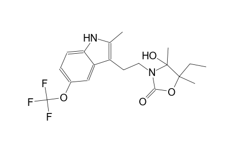 5-Ethyl-4-hydroxy-4,5-dimethyl-3-[2-(2-methyl-5-trifluoromethoxy-1H-indol-3-yl)-ethyl]-oxazolidin-2-one