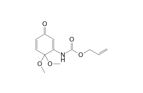 Allyl N-(6,6-dimethoxy-3-oxo-cyclohexa-1,4-dien-1-yl)carbamate