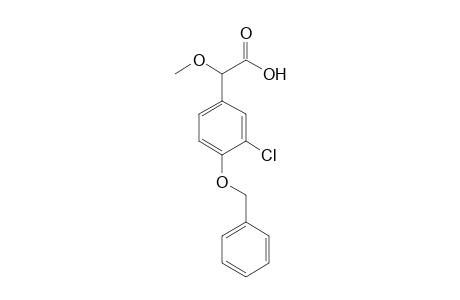 Benzeneacetic acid, 3-chloro-.alpha.-methoxy-4-(phenylmethoxy)-