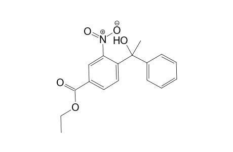 4-(1-hydroxy-1-phenylethyl)-3-nitrobenzoic acid ethyl ester