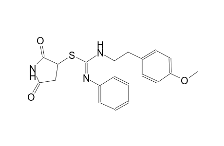 carbamimidothioic acid, N-[2-(4-methoxyphenyl)ethyl]-N'-phenyl-, 2,5-dioxo-3-pyrrolidinyl ester