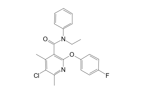 5-Chloranyl-N-ethyl-2-(4-fluoranylphenoxy)-4,6-dimethyl-N-phenyl-pyridine-3-carboxamide