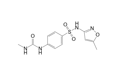 1-methyl-3-{p-[(5-methyl-3-isoxazolyl)sulfamoyl]phenyl}urea