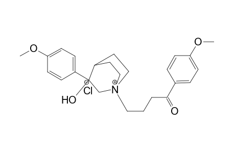 3-(4'-Methoxyphenyl)-3-hydroxy-N-[4'-(4"-methoxyphenyl)-4'-oxobutyl]quinuclidnium chloride