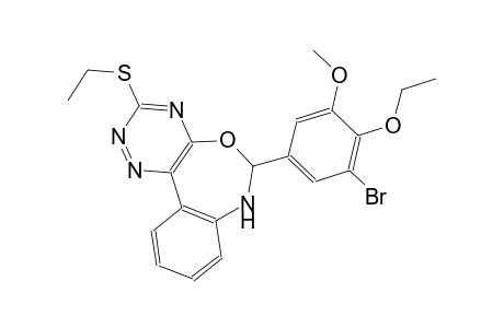 6-(3-bromo-4-ethoxy-5-methoxyphenyl)-3-(ethylsulfanyl)-6,7-dihydro[1,2,4]triazino[5,6-d][3,1]benzoxazepine