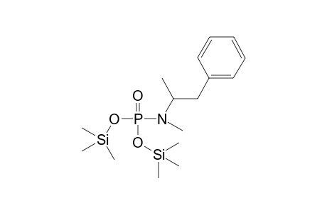Bis(trimethylsilyl) N-methyl(1-phenylpropan-2-yl)phosphoramidate