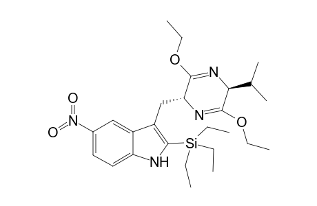 (2S,5R)-3,6-Diethoxy-2-isopropyl-5-[5-fnitro-2-(triethylsilyl)-3-indolyl]methyl-2,5-dihydropyrazine