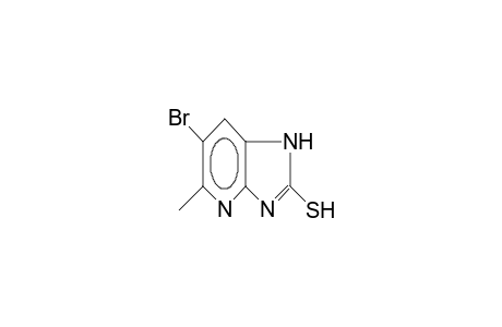 2-mercapto-5-methyl-6-bromo-1H-imidazolo[4,5-b]pyridine
