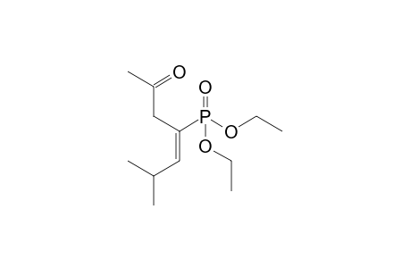 (E)-Diethyl 1-(isobutylidene)-3-oxobutylphosphonate