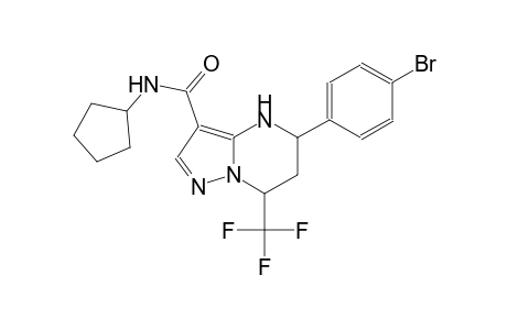 5-(4-bromophenyl)-N-cyclopentyl-7-(trifluoromethyl)-4,5,6,7-tetrahydropyrazolo[1,5-a]pyrimidine-3-carboxamide