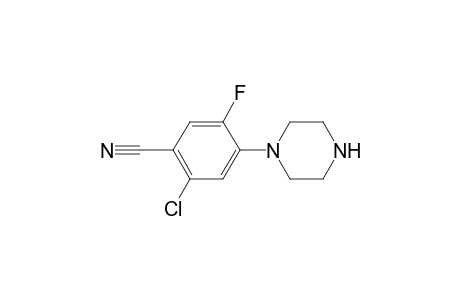 2-Chloro-5-fluoro-4-piperazin-1-yl-benzonitrile