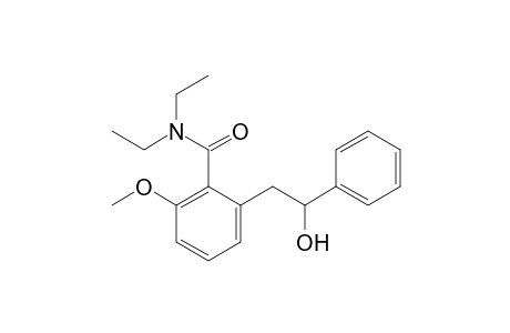 N,N-diethyl-2-(2'-hydroxy-2'-phenylethyl)-6-methoxy-benzamide