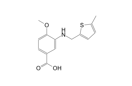 4-methoxy-3-{[(5-methyl-2-thienyl)methyl]amino}benzoic acid
