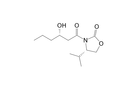 (3'S,4S)-3-(3'-Hydroxyhexanoyl)-4-(1''-methylethyl)-2-oxazolidinone