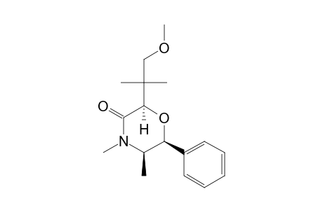 2S,5S,6R-4,5-DIMETHYL-6-PHENYL-2-(1,1-DIMETHYL-2-METHOXYETHYL)-MORPHOLIN-3-ONE